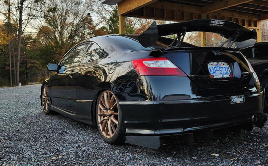 2006-2011 Honda Civic Coupe 3pc “Hex Fin” Rear Diffuser