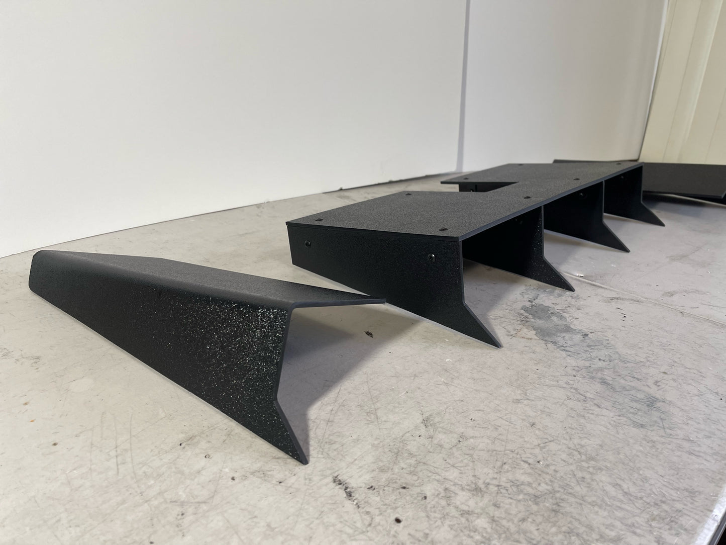 2012-2015 Honda Civic 3 pc Rear "Shark Fin" Diffuser