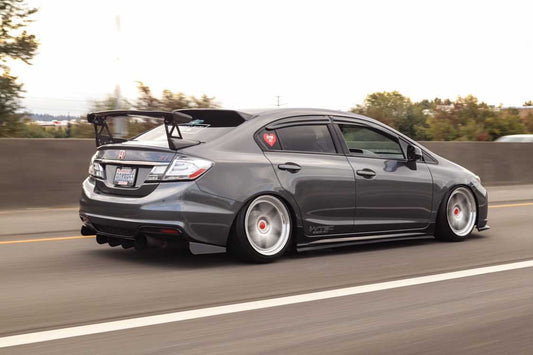2012-2015 Honda Civic 3pc "Round Ends" Rear Diffuser