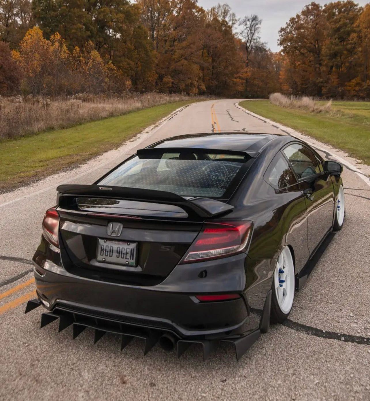 2012-2015 Honda Civic 5pc Rear Diffuser