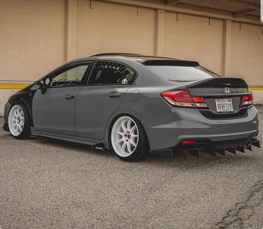2012-2015 Honda Civic 5pc Rear Diffuser
