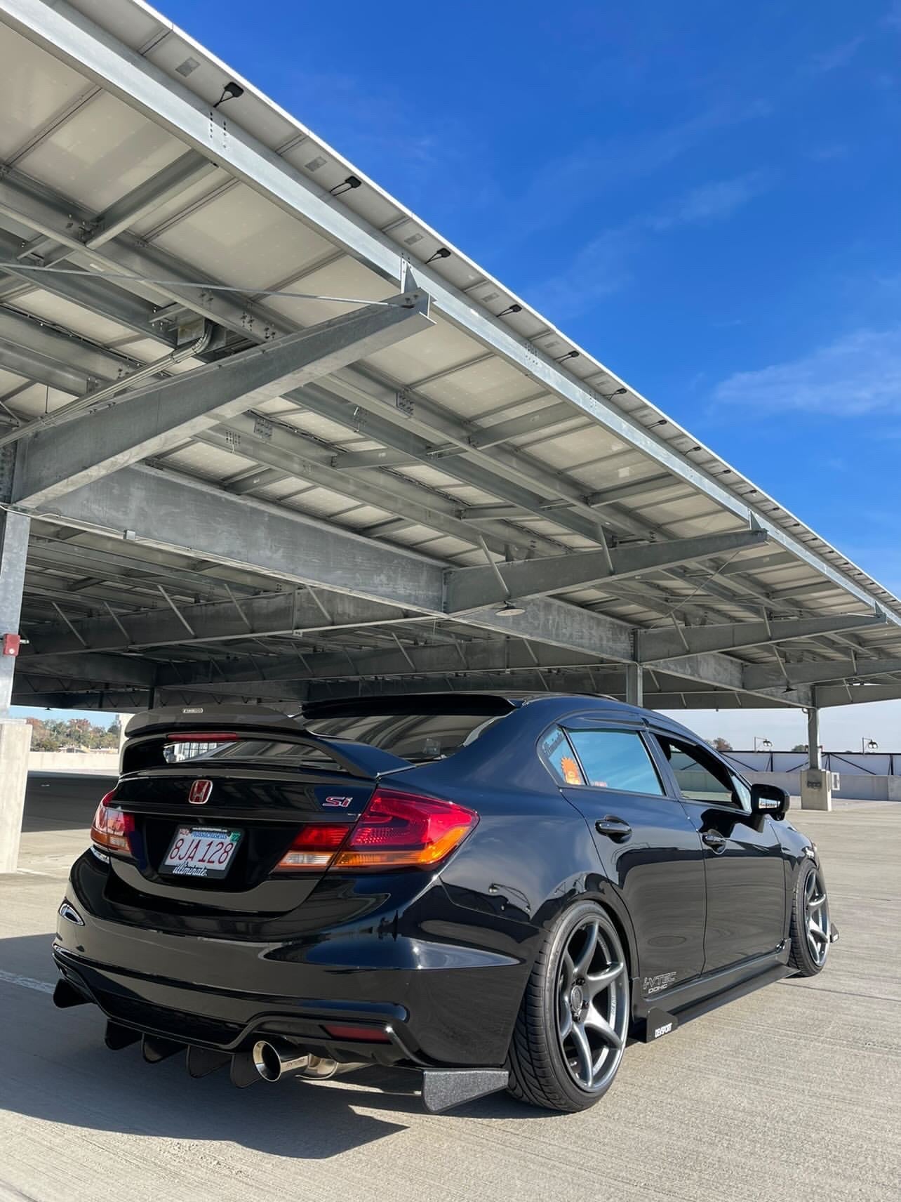 2012-2015 Honda Civic 3pc "Round Ends" Rear Diffuser