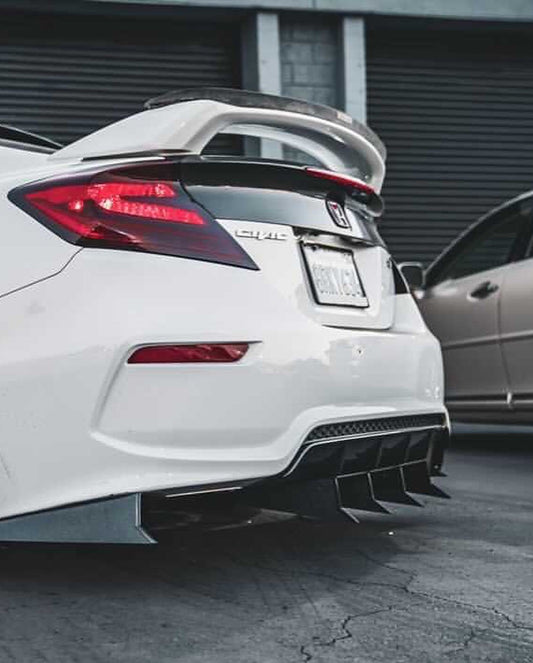 2012-2015 Honda Civic 3 pc Rear "Shark Fin" Diffuser