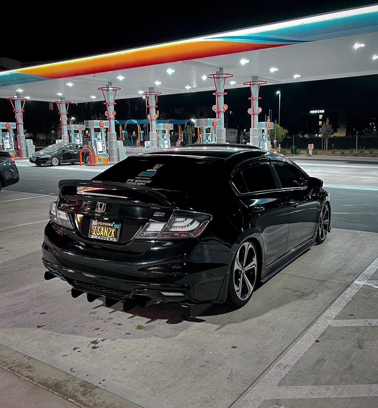 2012-2015 Honda Civic 3pc "Round Ends" Rear Diffuser
