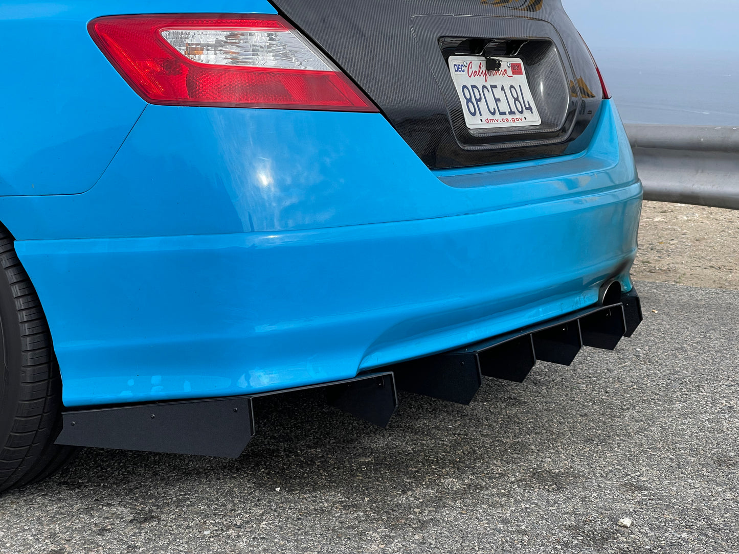 2006-2011 Honda Civic Coupe 3pc “Hex Fin” Rear Diffuser