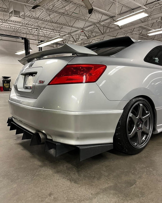 2006-2011 Honda Civic Coupe 5pc Rear Diffuser