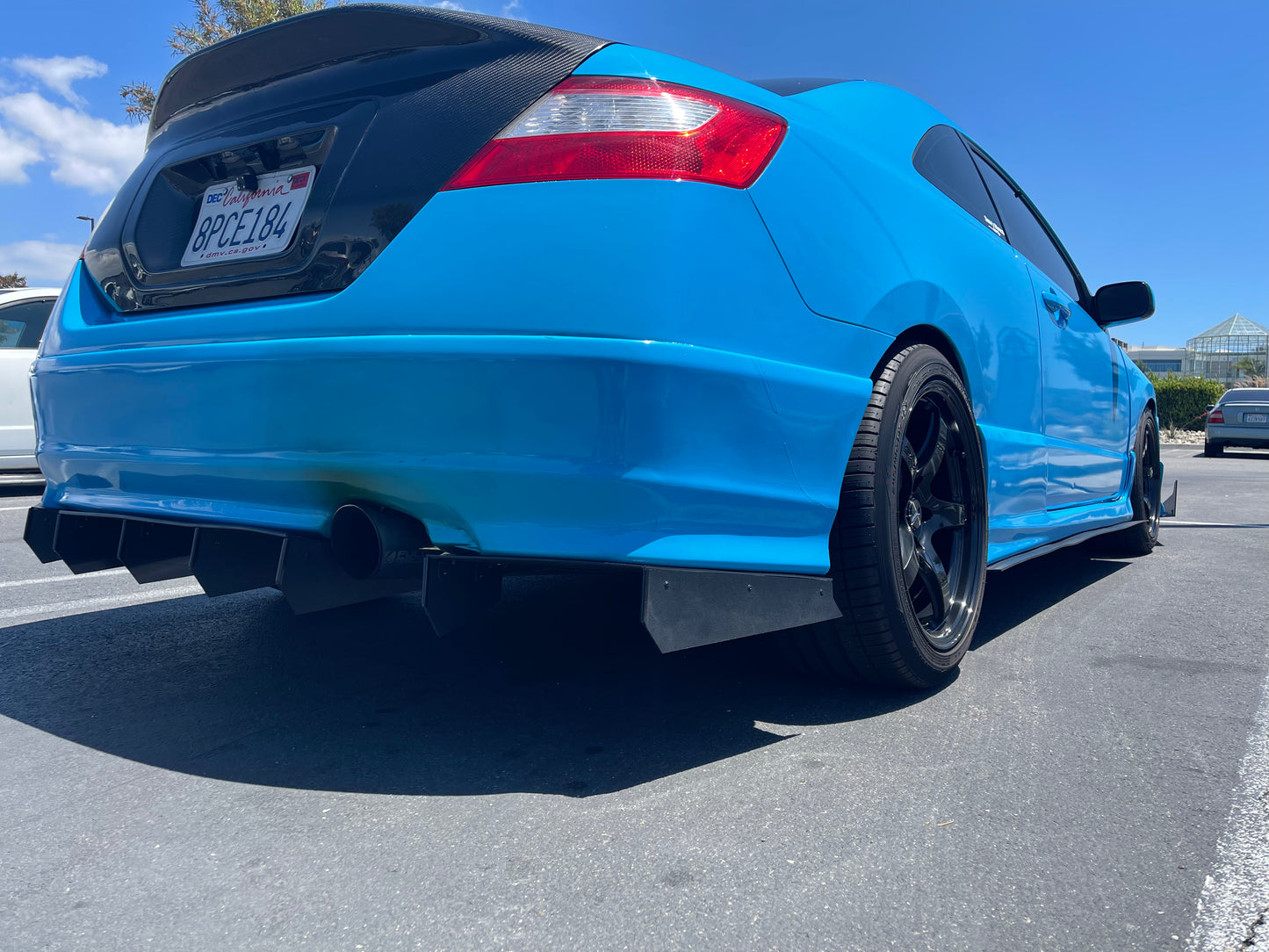 2006-2011 Honda Civic Coupe 3pc “Hex Fin” Rear Diffuser