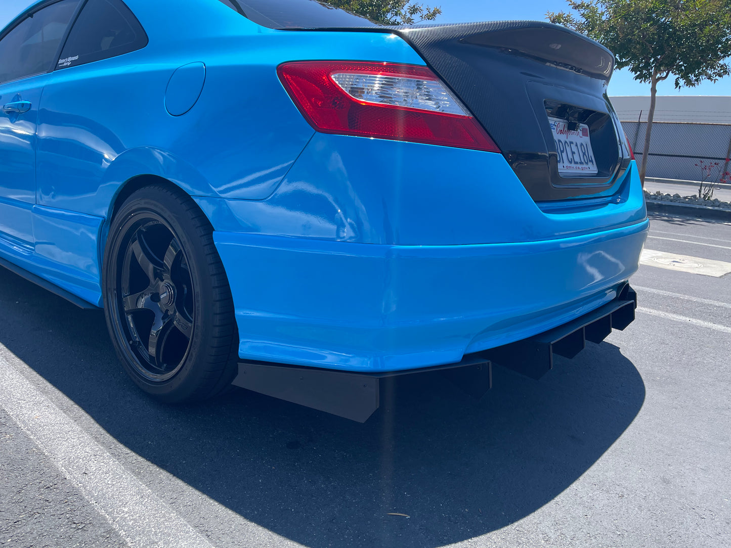 2006-2011 Honda Civic Coupe 3pc “Hex Fin” Rear Diffuser