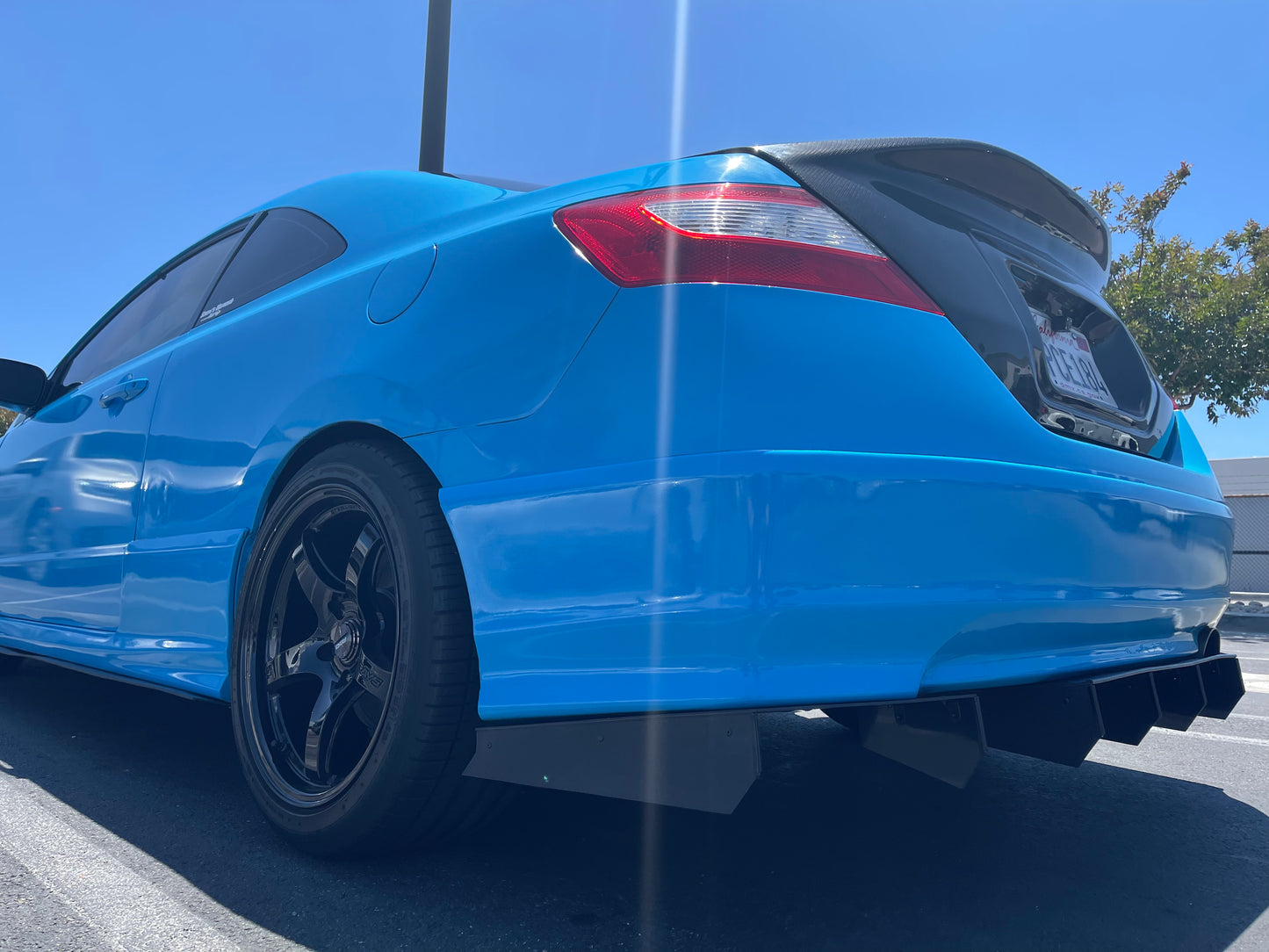 2006-2011 Honda Civic Coupe 3pc “Hex Fin” Rear Diffuser
