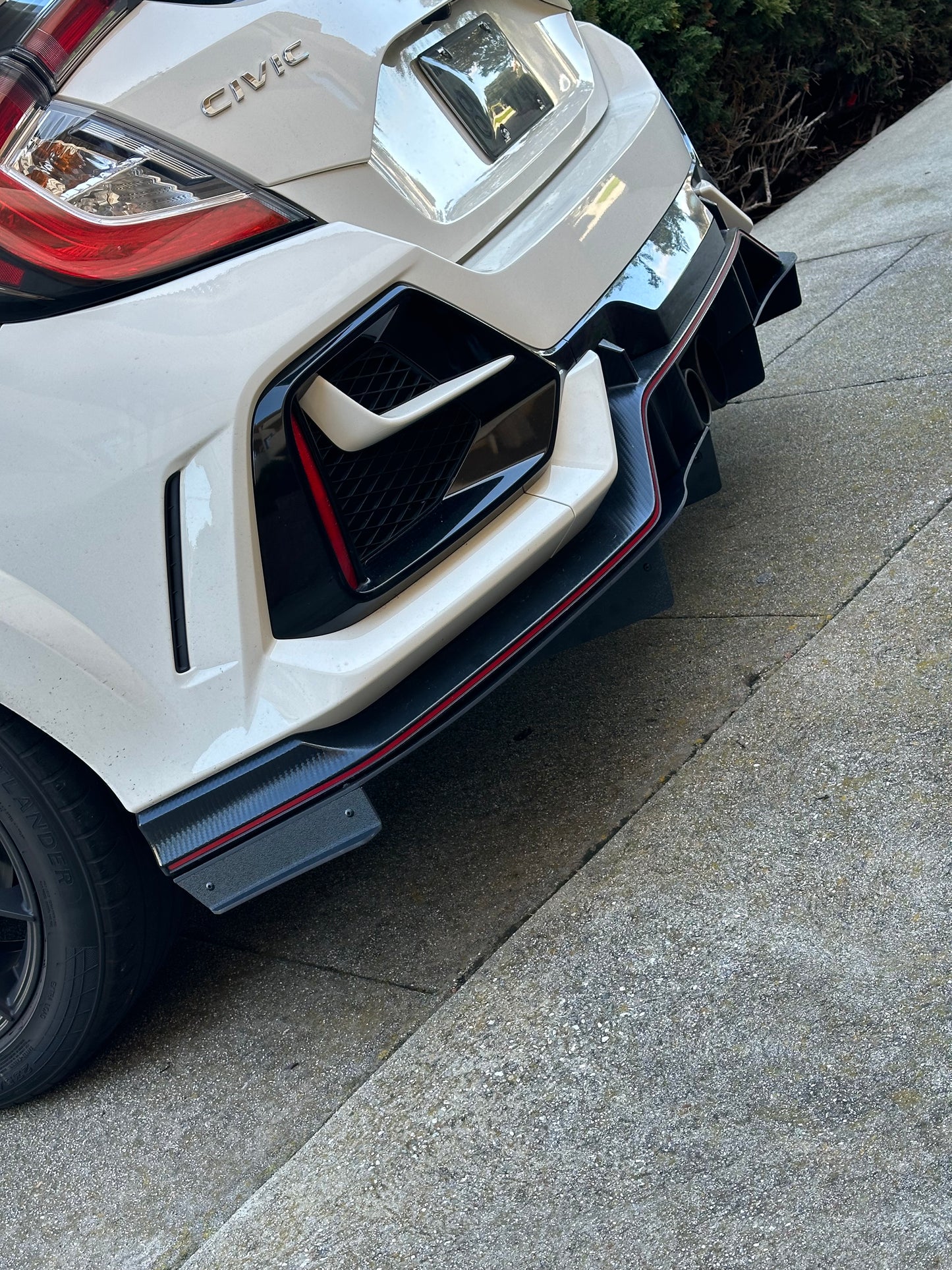 2017-2021 Honda civic Type R 2pc rear diffuser