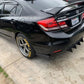 2012-2015 Honda Civic 3pc "Straight Fin" Rear Diffuser