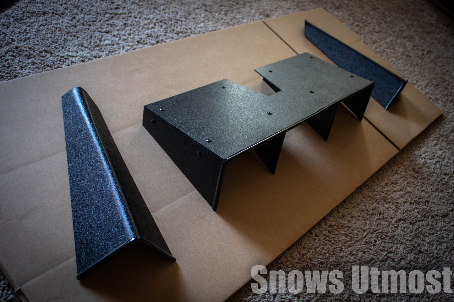 2016-2021 Honda Civic Hatchback 3pc "Straight FIn" Rear Diffuser