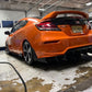 2012-2015 Honda Civic 5pc "Shark Fin" Rear Diffuser