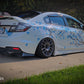 2012-2015 Honda Civic 3pc "Curved Fin" Rear Diffuser