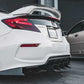 2012-2015 Honda Civic 3 pc Rear "Shark Fin" Diffuser