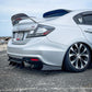 2012-2015 Honda Civic 3pc "Curved Fin" Rear Diffuser