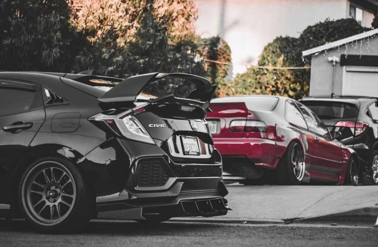 2016-2021 Honda Civic Hatchback "Shark Fin" Rear Diffuser