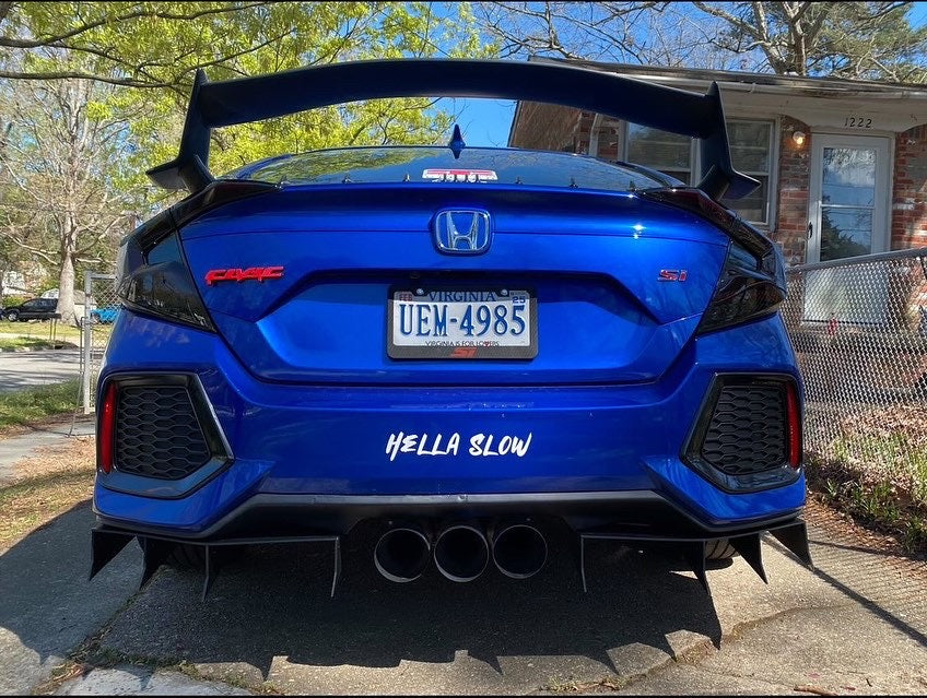 2017-2021 Honda Civic Si Sedan 2pc "Shark Fin" Rear Diffuser