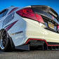 2013-2015 Honda Civic 3pc "Straight Fin" Rear Diffuser